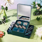 HIH 24‑Pcs Chinese Peacock Embossed Makeup Gift Set, Full Face Cosmetic Kit with Lipstick, Eyeshadow, Cushion BB & Makeup Brushes, Luxury Holiday Gift for Women