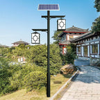 Chinese Style Solar Courtyard Lamp Retro Outdoor Solar Path Light LED Garden Street Light For Villa Park Community Wholesale