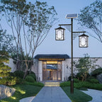 Chinese Style Solar Courtyard Lamp Retro Outdoor Solar Path Light LED Garden Street Light For Villa Park Community Wholesale