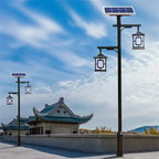 Chinese Style Solar Courtyard Lamp Retro Outdoor Solar Path Light LED Garden Street Light For Villa Park Community Wholesale