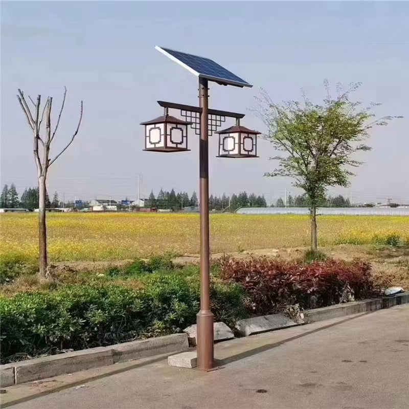 Chinese Style Solar Courtyard Lamp Retro Outdoor Solar Path Light LED Garden Street Light For Villa Park Community Wholesale