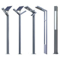 Solar LED Garden Courtyard Light Aluminum Modern Outdoor Solar Pathway Street Lamp For Park Villa Walkway
