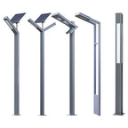 Solar LED Garden Courtyard Light Aluminum Modern Outdoor Solar Pathway Street Lamp For Park Villa Walkway