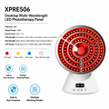 XPRE506 Round 360pcs COB Full Face Light Therapy Panel 4 Colors Red Blue Yellow Infrared Home Facial Mask Light