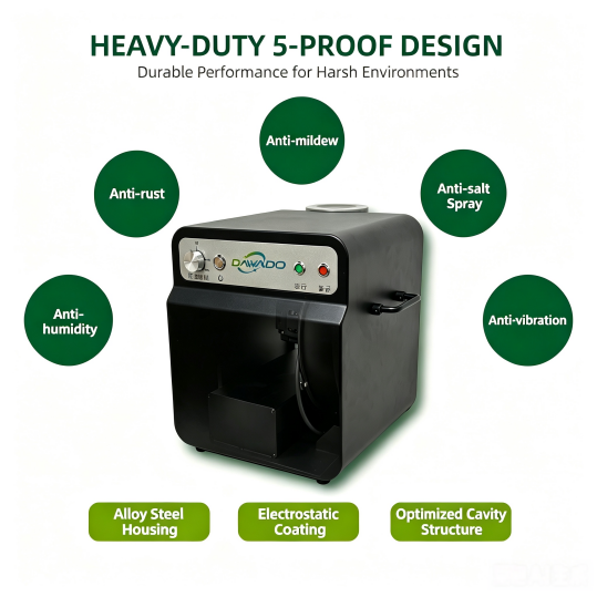DAWADO DW380P Series Intelligent High Efficiency Industrial Fan 380-450V CE EMC Certified Blower Wholesale Bulk Supply ODM OEM Available