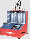 LAUNCH CNC602A Ultrasonic Fuel Injector Cleaning Machine 6 Cylinder Injector Flow Tester