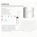 Silicone LED Face Mask Red Light Therapy 7 Colors Photon Mask for Anti-Aging Acne Reduction