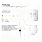 Silicone LED Face Mask Red Light Therapy 7 Colors Photon Mask for Anti-Aging Acne Reduction