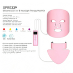 Silicone LED Face Mask Red Light Therapy 7 Colors Photon Mask for Anti-Aging Acne Reduction